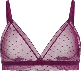 John Richmond BH met Polka Dot Tone Sur Ton - Dames - BHs - Rood - M - Ondergoed