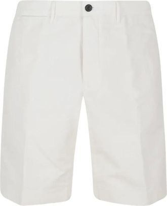 Incotex Korte Broeken, Heren, Wit, W40, Katoen, Casual Shorts