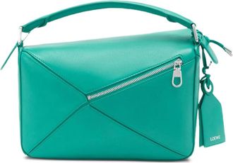 Loewe Borsa tote Soft Puzzle in pelle - Blu