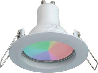 Trade Shop Trade Shop Traesio - Trade Shop - Led Faretto 6 W Incasso 6cm Rgb+3000k Gu10 Efectos Luz Colorata 230v - Blanco