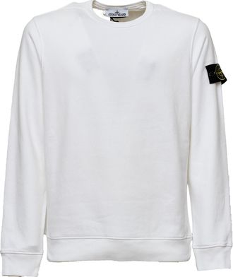 Stone Island Crew Neck Cotton Sweatshirt