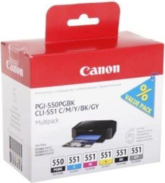 CANON Cartucho Canon Ink Pgi-550 / Cli-551 C,m,y,bk,gy