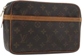 Louis Vuitton Pre-owned Clutches, female, Brown, Size: ONE SIZE Pre-owned Vintage Monogram Clutch Bag