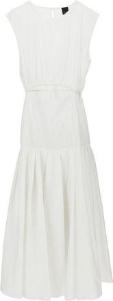 Pinko Poplin midi dress with cut-out detail Woman 38