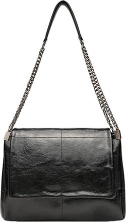 Generic PU Leather Shoulder Bag Fashion Tote Bag Flip Messenger Bag for Women (Black)