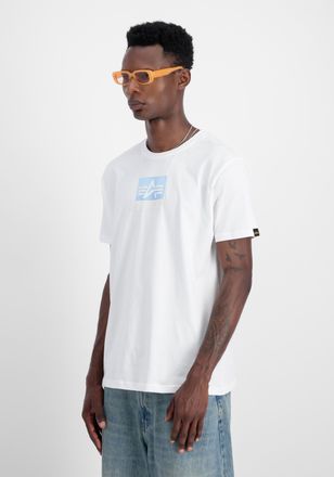 Alpha Industries T-Shirt ALPHA INDUSTRIES Satin Logo T-Shirt, Herren, Gr. XXL, weiss (wei&szlig;), Obermaterial: 100% Baumwolle, Shirts T-Shirt
