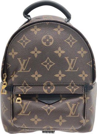Louis Vuitton Marron Coated Canvas Backpack (Pre-Owned)