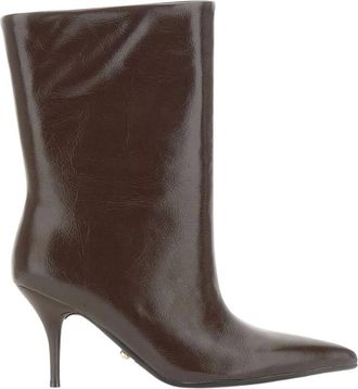 Twentyfourhaitch Schoenen, Dames, Bruin, 41 EU, Unuk Puntige Hoge Laarzen