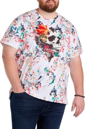 Robert Graham Big & Tall Deadly Blossom Graphic Tee in Multi at Nordstrom, Size 2X Big