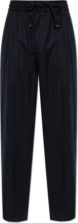 Dolce & Gabbana Pantaloni in Lana con Pinces - - Trousers - Uomo - Blu - S