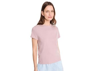Pact Organic Cotton Essential Crew Neck T-Shirts Womens Clothing Blush Pink : XS