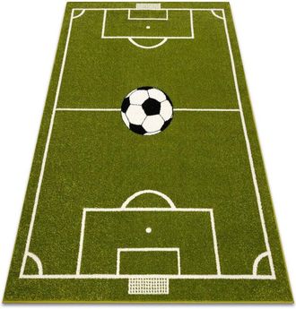 RugsX Tappeto mundial Campo da calcio, calcio - verde green 180x260 cm