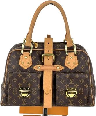 Louis Vuitton Pre-owned Handbags, female, Brown, Size: ONE SIZE Pre-owned Canvas Handbag