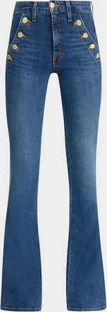 Ramy Brook Helena Mid-Rise Flare Jeans