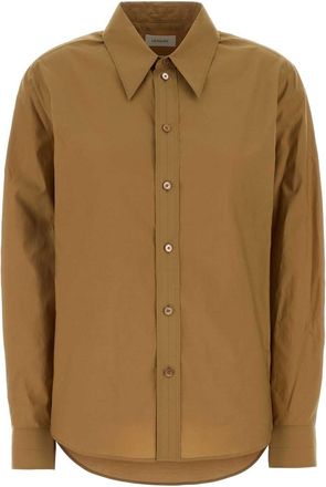 Christophe Lemaire Camel Poplin Shirt