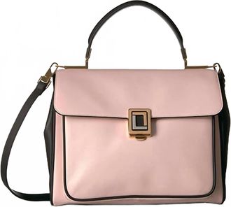 Luana Italy Womens Giorgia Satchel In Pink/black