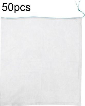 OEM 50 Bolsas De Malla Protectoras Para Frutas Y Verduras De Jard&iacute;n, Bolsa Con Cord&oacute;n Antip&aacute;jaros, Herramienta De Jardiner&iacute;a