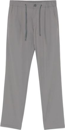 Herno Straight Trousers, male, Gray, Size: XL Stylish Pants