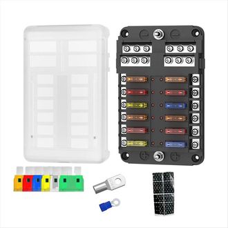 OEM Adecuado Para Nuevas Cajas De Fusibles De 12 V&iacute;as Para Autom&oacute;viles, Aplicable A Equipos De Instalaci&oacute;n Y Adaptaci&oacute;n De Seguridad Para Autom&oacute;viles Y Ba