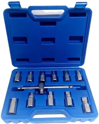 Trade Shop Trade Shop - Chiave Del Carter Quadrato Ed Esagonale Set 12 Pezzi Chiavi Universali A Bussola