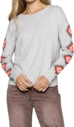 Lisa Todd Hook Up Sweater In Platinum