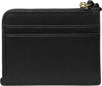 Michael Kors Jet Set Small Pebbled Leather Card Case Wristlet - Dames - Portefeuilles - Zwart - ONE Size - Leer - Accessoires
