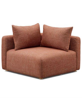 TOV Furniture Hangover Sedona Red Textured Fabric Modular Corner Chair