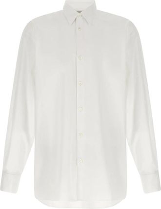 Dries Van Noten Croomd Shirt - Heren - Casual Overhemden - Wit - L - Katoen - Overhemden