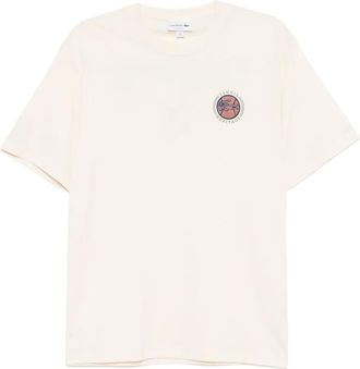 Lacoste printed jersey T-shirt - Neutrals