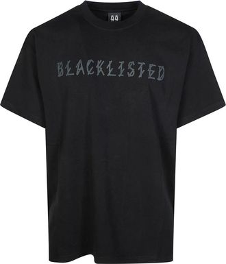 44 Label Group T Shirt Over Parlata - Heren - T-shirts - Zwart - S - Tops