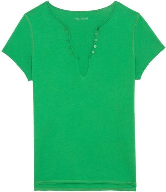 Zadig&Voltaire T-shirt Henley - Verde