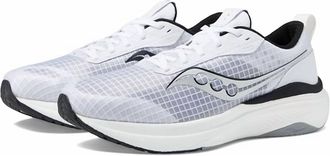 Saucony Mens Freedom Crossport Running Shoes In White/silver/black