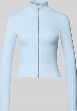 Gina Tricot Slim Fit Jacke mit Stehkragen in Hellblau, Gr&ouml;&szlig;e XL