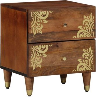 vidaXL Armario de Noche con cajón Marrón miel 40 x 33 x 46 cm Vidaxl