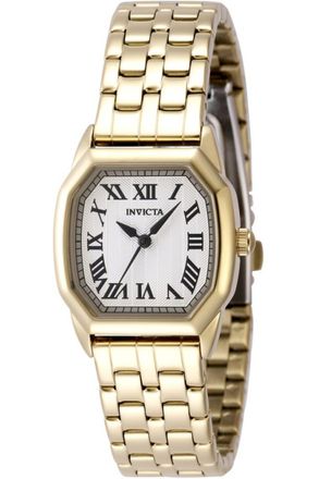 Invicta Wildflower 48959 Dames Horloge - Quartz Uurwerk - Roestvrij Staal met zilveren Wijzerplaat - 27mm