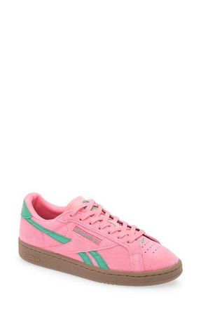 Reebok Club C Grounds Sneaker in Atomicpink/upgradegreen/gum at Nordstrom, Size 6
