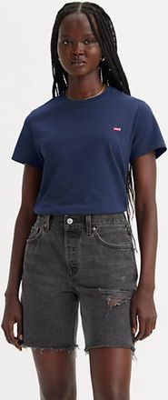 Levi's Camiseta Perfect - Mujer - XS - Azul / Navy Blazer Cotton
