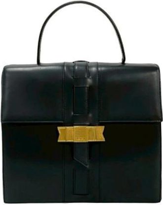 Celine Pre-owned Leather celine-bags - Dames - Vintage Handtas - Zwart - ONE Size - Leer - Vintage