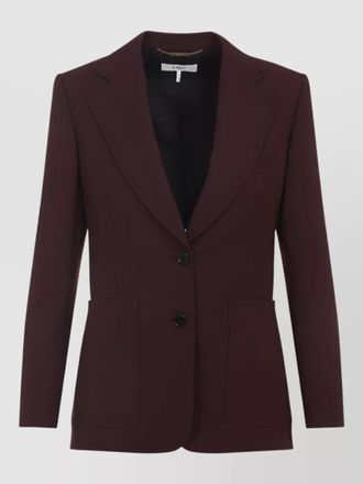 Chlo&eacute; wool single-breasted blazer