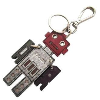 Prada Pre-owned Accessories, unisex, Multicolor, Size: ONE SIZE Pre-owned Canvas Key-holder