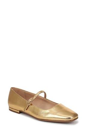 Franco Sarto Valie Mary Jane Flat in Gold at Nordstrom Rack, Size 6.5
