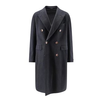 Tagliatore Double-Breasted Coats - Heren - Mantel - Grijs - M - Jassen