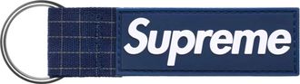 SUPREME Ripstop Keychain SS24 Navy SUP-SS24-2663