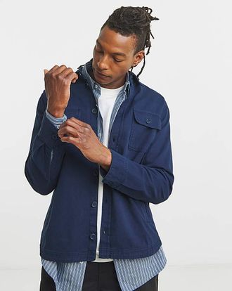 Jacamo Plain Twill Overshirt Regular
