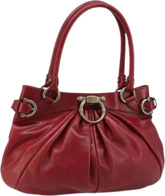 Ferragamo Pre-owned Handbags, female, Red, Size: ONE SIZE Pre-owned Hand Bag