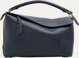 Loewe Puzzle Edge Top-Handle Bag in Leather