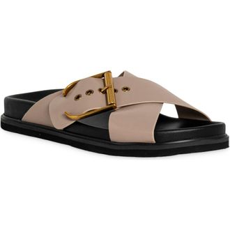 Shushop Barb Slide Sandal in Taupe at Nordstrom, Size 6.5
