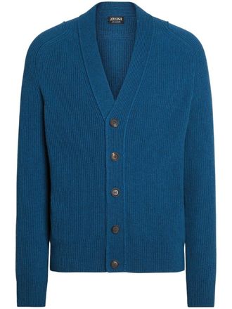 Ermenegildo Zegna Oasi cashmere cardigan - men - Cashmere - 52 - Blue