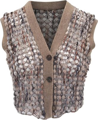 Brunello Cucinelli Gilet con scollo a V - Toni neutri