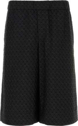 Alexander McQueen Zwarte Viscose Bermuda Shorts - Heren - Korte Broeken - Zwart - M - Korte Broeken
